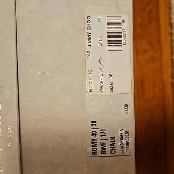 Jimmy Choo Romy Kitten Heel in Chalk Size 38 - Picture 7 of 7